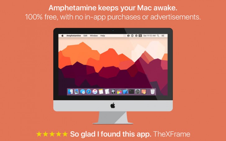 Amphetamine (โปรแกรม Amphetamine ป้องกันเครื่องดับ เปิดทำงานตลอดเวลา บน Mac ฟรี) : 