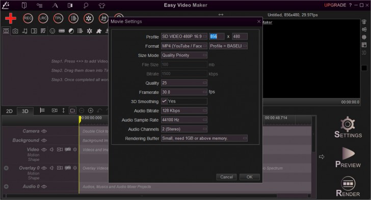 Easy Video Maker (โปรแกรม Easy Video Maker ตัดต่อวิดีโอ ฟรี) : 