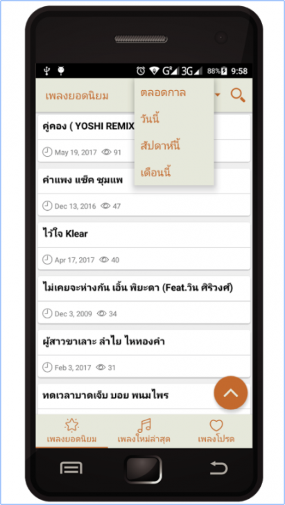 Thai Guitar Chords (App รวมคอร์ดเพลง คอร์ดกีต้าร์ คอร์ดอูคูเลเล่) : 