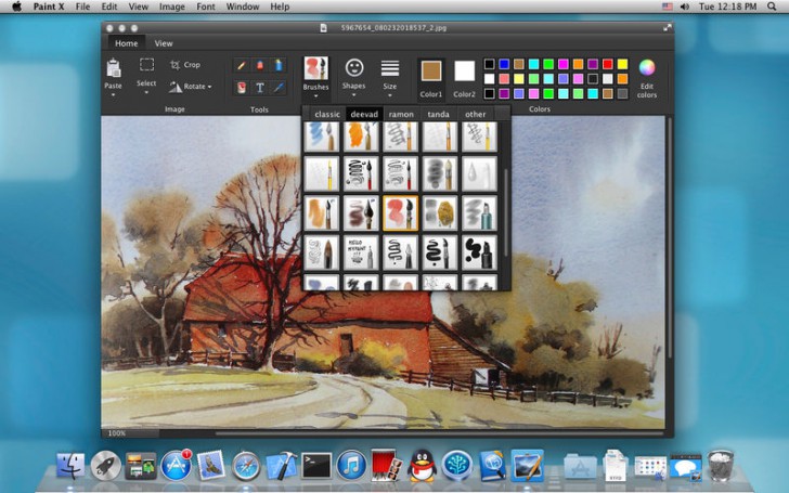Paint X Lite (โปรแกรม Paint X Lite เพ้นท์สี วาดรูป แต่งภาพ บน Mac ฟรี) : 