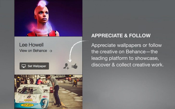 Wallpaper by Behance (โปรแกรมภาพพื้นหลัง แรงบันดาลใจ จาก Behance บน Mac) : 