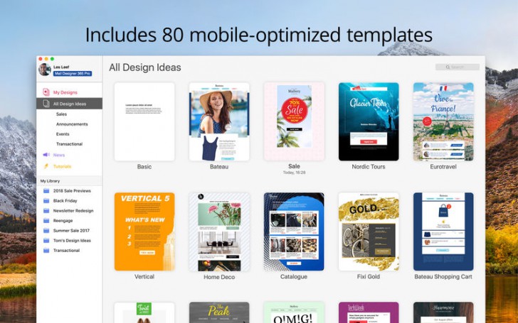 Mail Designer 365 (โปรแกรม Mail Designer ออกแบบ จดหมายข่าว บน Mac ฟรี) : 