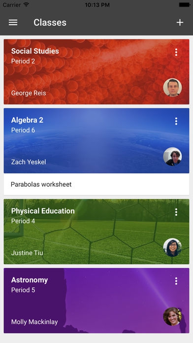 Google Classroom (App การเรียนการสอน ให้การบ้าน ตรวจการบ้านแบบไร้กระดาษ) : 