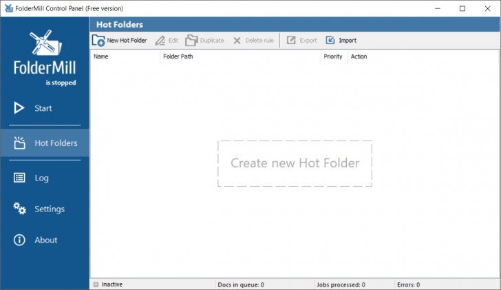 FolderMill (โปรแกรม FolderMill แปลงไฟล์ PDF เป็นไฟล์รูปภาพ ฟรี) : 