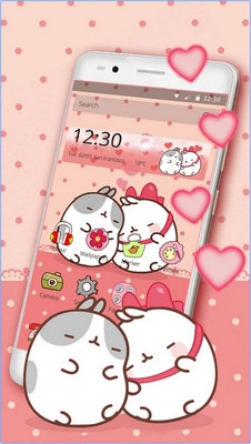 Cute Kitty Love Theme (App ธีมน้องแมวสุดน่ารักสำหรับ Android) : 