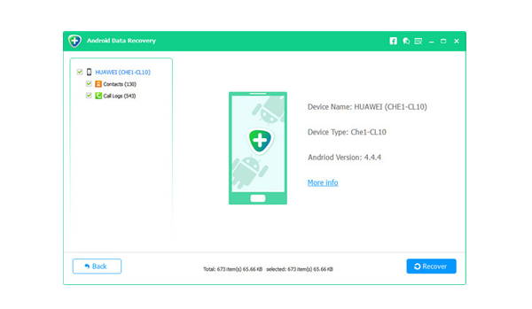 Aiseesoft Free Android Data Recovery (โปรแกรมกู้ข้อมูลในมือถือ Android บน PC ฟรี) : 