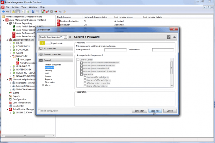 AVIRA Management Console Server (โปรแกรม จัดการ เครื่องลูกที่ติดตั้ง AVIRA ได้ทุกที่ ทุกเวลา) : 