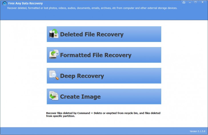 Amazingshare Free Any Data Recovery (โปรแกรมกู้ไฟล์ กู้ข้อมูล บน PC ฟรี) : 