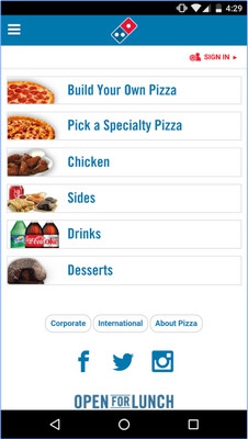 Domino Pizza Asia Pacific (App สั่งโดมิโน่พิซซ่า) : 