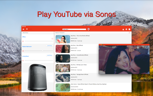 SoTubes for Sonos (โปรแกรม SoTubes for Sonos เปิดเพลงจาก Youtube บนลำโพง Sonos สำหรับ Mac) : 