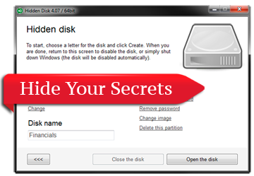 Hidden Disk (โปรแกรม Hidden Disk ซ่อนไฟล์ บน PC ฟรี) : 