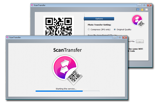 ScanTransfer (โปรแกรมส่งรูปจากมือถือ ไป PC ผ่าน QR Code ฟรี) : 