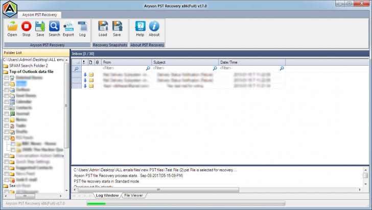 Repair Outlook PST (โปรแกรม Repair Outlook PST ซ่อมไฟล์อีเมล บน PC) : 