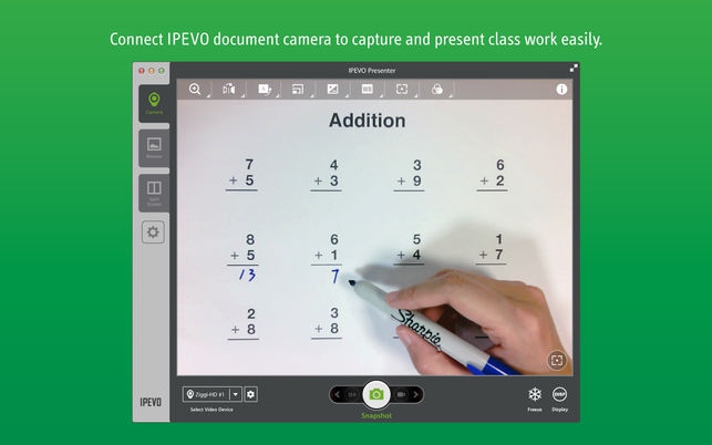 Presenter (โปรแกรม Presenter แสดงวิดีโอ พรีเซ้นต์ กล้องถ่ายเอกสาร IPEVO สำหรับ Mac) : 