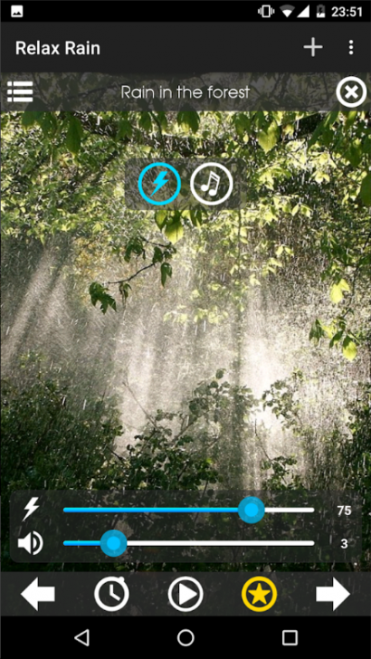 Relax Rain Sounds (App เสียงฝนประกอบดนตรีบรรเลงผ่อนคลายความเครียด) : 