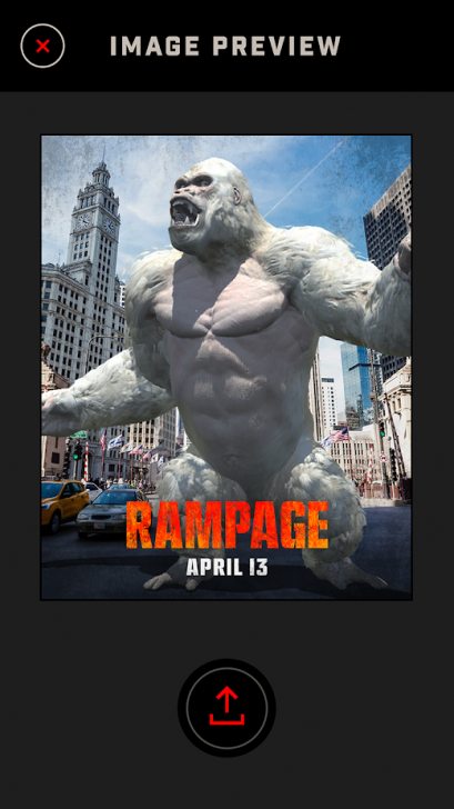 Rampage AR Unleashed (App ภาพเสมือนจริง สัตว์ประหลาดจากหนังดัง) : 
