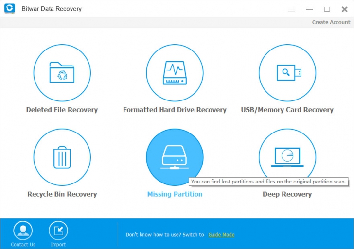 Bitwar Data Recovery (โปรแกรม Bitwar Data Recovery กู้ข้อมูล กู้ไฟล์ที่หายไป ใช้ฟรี) : 