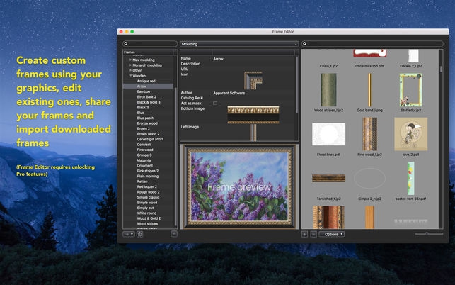 ImageFramer (โปรแกรม ImageFramer ใส่กรอบรูป เพิ่มกรอบรูปภาพ อัลบั้ม บน Mac) : 