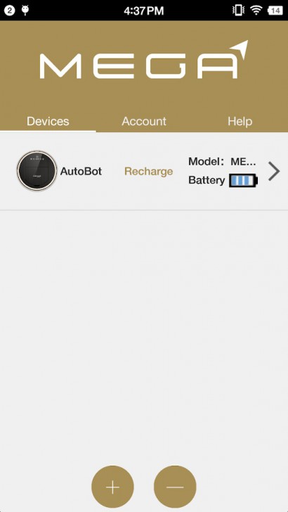 AutoBot (App สั่งงานหุ่นยนต์ดูดฝุ่น AutoBot) : 