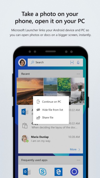 Microsoft Launcher (App ปรับเปลี่ยนหน้าตา Android ด้วยเครื่องมือของ Microsoft) : 