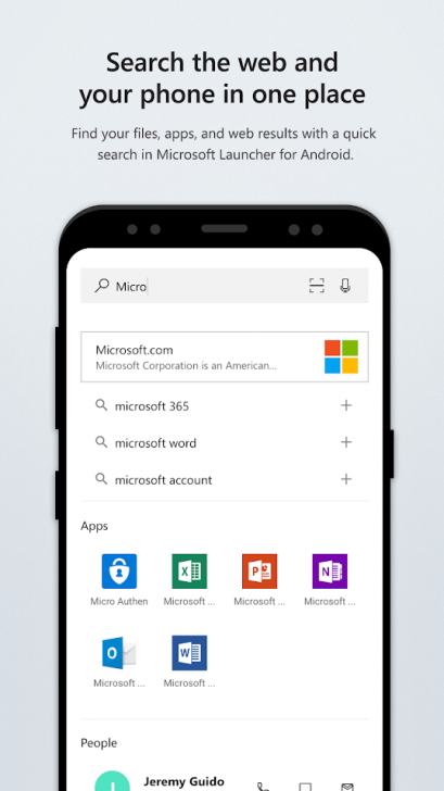 Microsoft Launcher (App ปรับเปลี่ยนหน้าตา Android ด้วยเครื่องมือของ Microsoft) : 