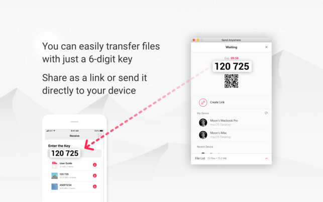 Send Anywhere (โปรแกรม Send Anywhere ส่งไฟล์ระหว่าง iPhone และ Mac) : 