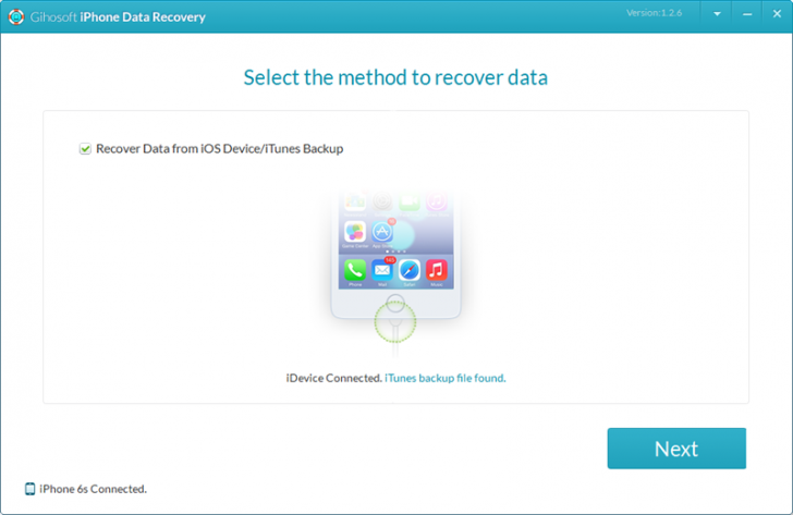 Gihosoft iPhone Data Recovery Free (โปรแกรมกู้ข้อมูลจาก iPhone บน PC ใช้ฟรี) : 