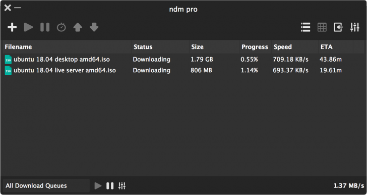 Ninja Download Manager (โปรแกรมช่วยดาวน์โหลด สำหรับ PC ใช้ง่ายและฟรี) : 