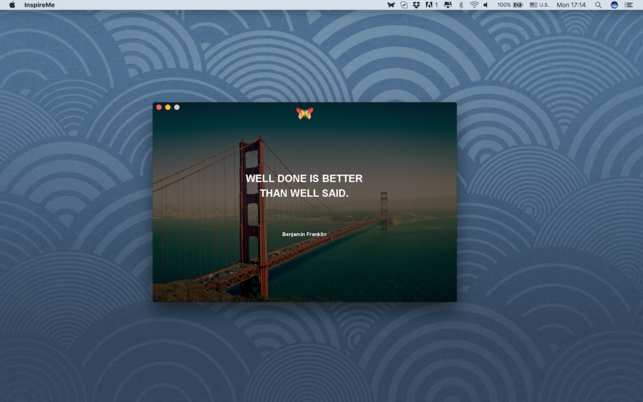 InspireMe (โปรแกรม InspireMe คำคม สร้างแรงบันดาลใจ ประจำวัน บน Mac) : 