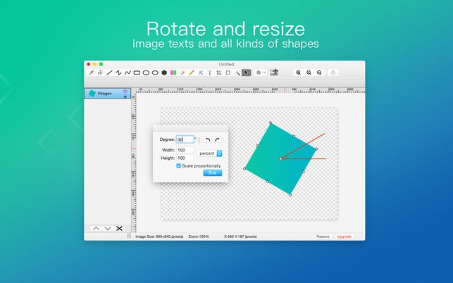 Paint S (โปรแกรม Paint S เครื่องมือวาดรูป และ แต่งภาพในตัว บน Mac) : 