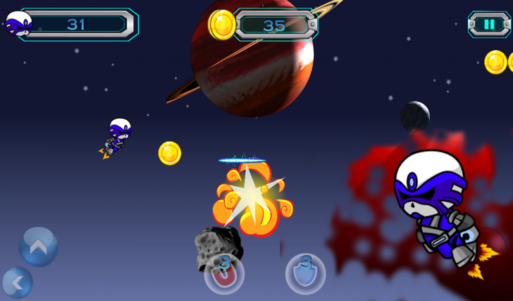 Galaxy Iron Fist (App เกมส์ตะลุยอวกาศ) : 