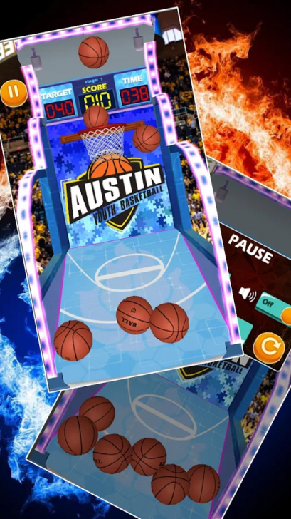 Basketball Arcade Blitz (App เกมส์ชู้ตลูกบาสลงห่วง บนมือถือ Android ฟรี) : 