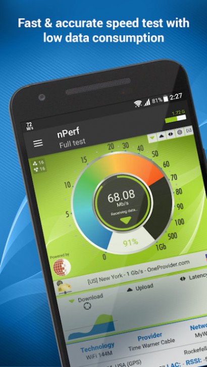 nPerf (App เช็คความเร็วอินเทอร์เน็ตมือถือ Android และ iOS) : 