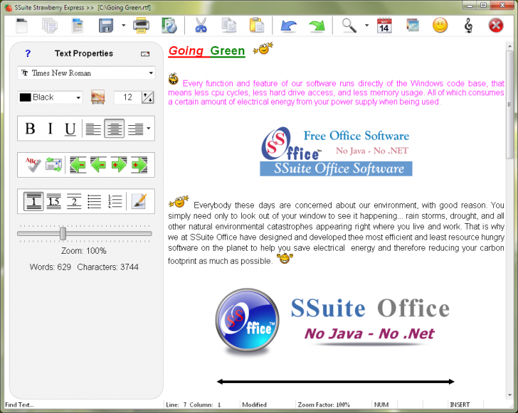 SSuite Office Lemon Juice (โปรแกรมออฟฟิศ สร้างกราฟ 3 มิติได้ ใช้งานฟรี บน PC) : 