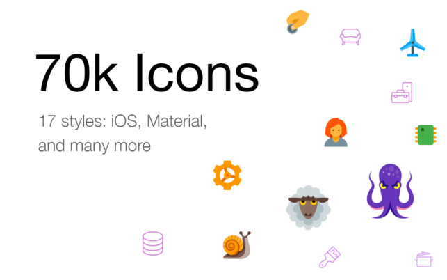 Icons8 Lite (โปรแกรม Icons8 Lite ค้นหาไอคอน หยิบจากเมนูบาร์ บน Mac) : 