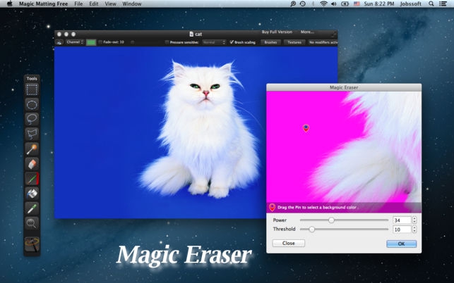 Magic Matting (โปรแกรม Magic Matting ตัดขอบรูป ตัดพื้นหลังภาพ บน Mac ฟรี) : 
