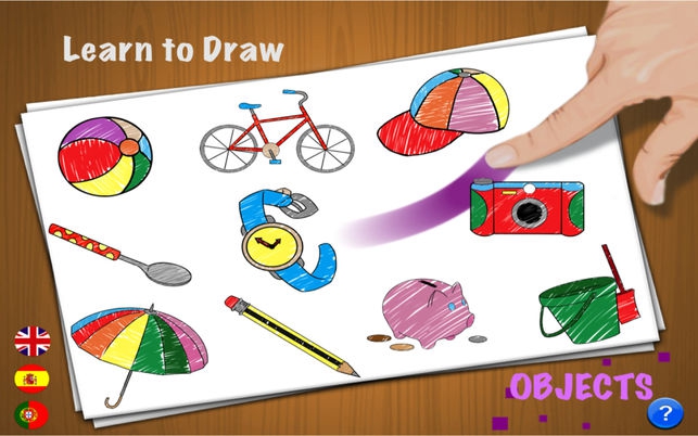 Learn to Draw (โปรแกรม Learn to Draw เรียนการวาดรูปสิ่งของ ครั้งแรก บน Mac) : 