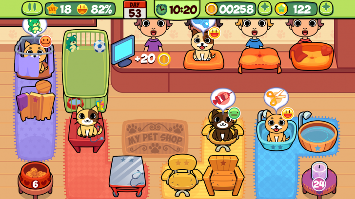 My Virtual Pet Shop (App เกมส์ร้านอาบน้ำ ตัดขนน้องหมาน้องแมว My Virtual Pet Shop) : 