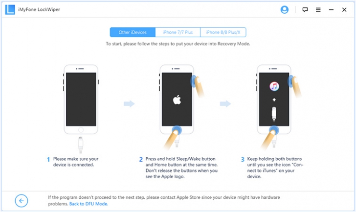 iMyFone LockWiper (โปรแกรมปลดล็อค iPhone iPad iPod ใน 3 ขั้นตอน) : 