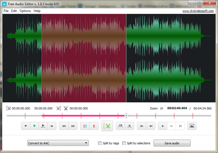 Free Audio Editor (โปรแกรมตัดต่อเสียง ใช้ฟรี มีฟีเจอร์เพียบ) : 
