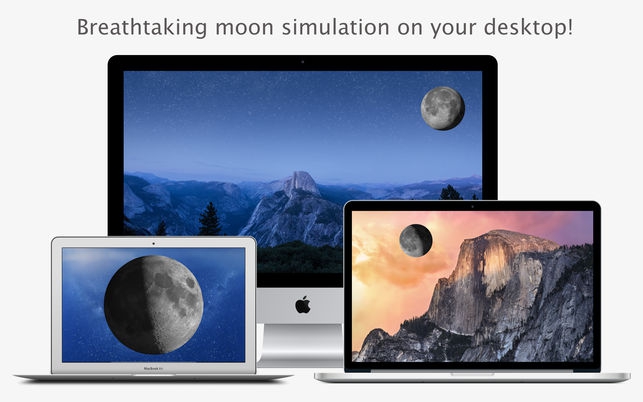 Desktop Moon (โปรแกรม Desktop Moon ดวงจันทร์จำลอง บนหน้าจอ Mac) : 
