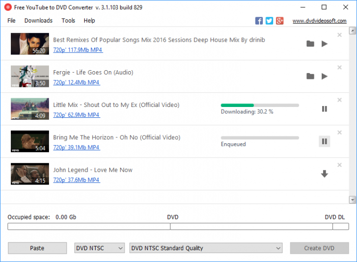 Free YouTube to DVD Converter (โปรแกรมแปลงไฟล์จาก Youtube เป็น DVD ฟรี) : 