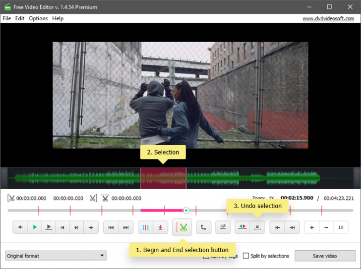 Free Video Editor (โปรแกรมตัดต่อวิดีโออย่างง่าย ใช้ฟรี) : 