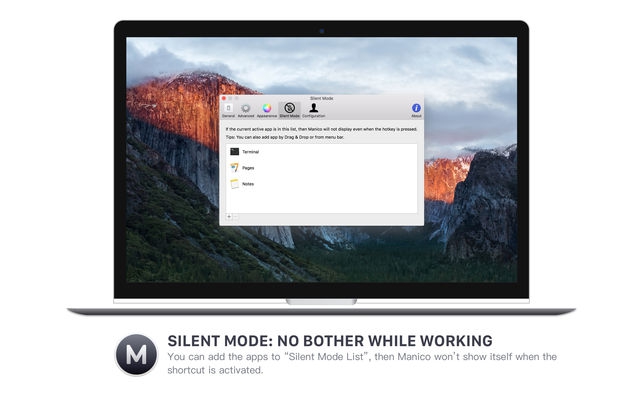 Manico (โปรแกรม Manico สลับเรียกใช้งานแอปฯ เปิดโปรแกรมลัด บน Mac) : 