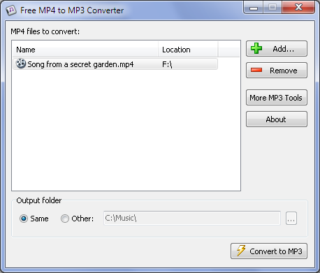 Free Mp4 To Mp3 Converter (โปรแกรมแปลงไฟล์ Mp4 เป็น Mp3 ฟรี)