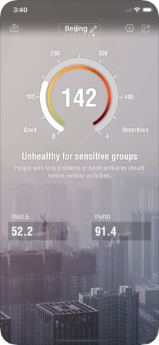 Air quality - AQI PM2.5 Checker (App เช็คฝุ่นละอองขนาดเล็ก PM 2.5) : 