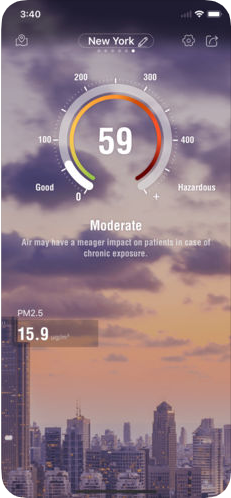 Air quality - AQI PM2.5 Checker (App เช็คฝุ่นละอองขนาดเล็ก PM 2.5) : 