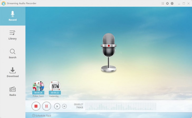Streaming Audio Recorder (โปรแกรมบันทึกเสียงวิทยุออนไลน์ วิดีโอออนไลน์ ฟรี) : 