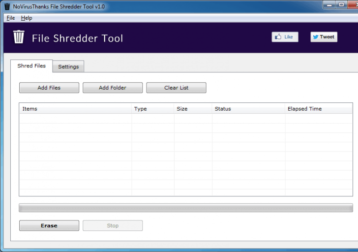 File Shredder Tool (โปรแกรม File Shredder Tool ลบไฟล์ถาวร แบบกู้คืนไม่ได้ ใช้ฟรี) : 