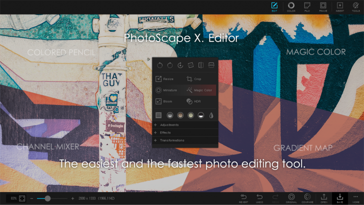PhotoScape X (โปรแกรม PhotoScape X แต่งภาพ ฟีเจอร์ครอบจักวาล ลงผ่าน Store) : 